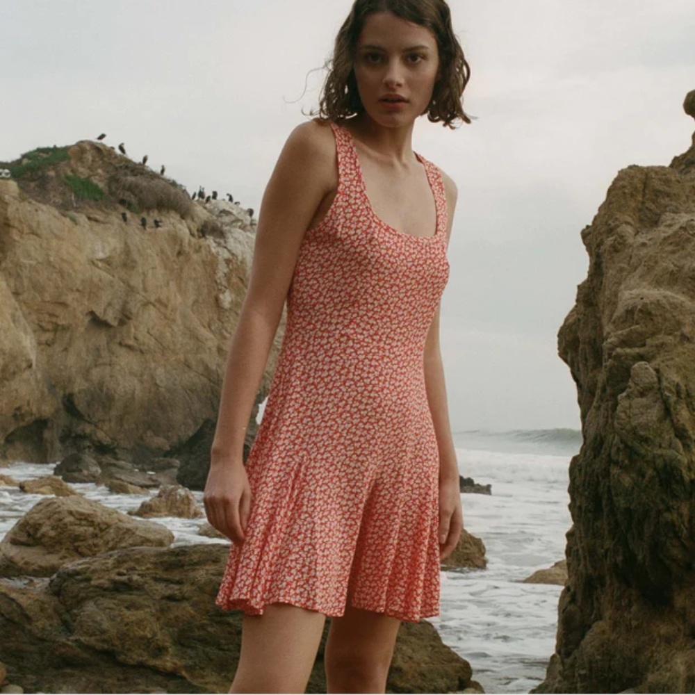 Doen | NWT | Porto Dress | Orange Hillside Bloom | Size M